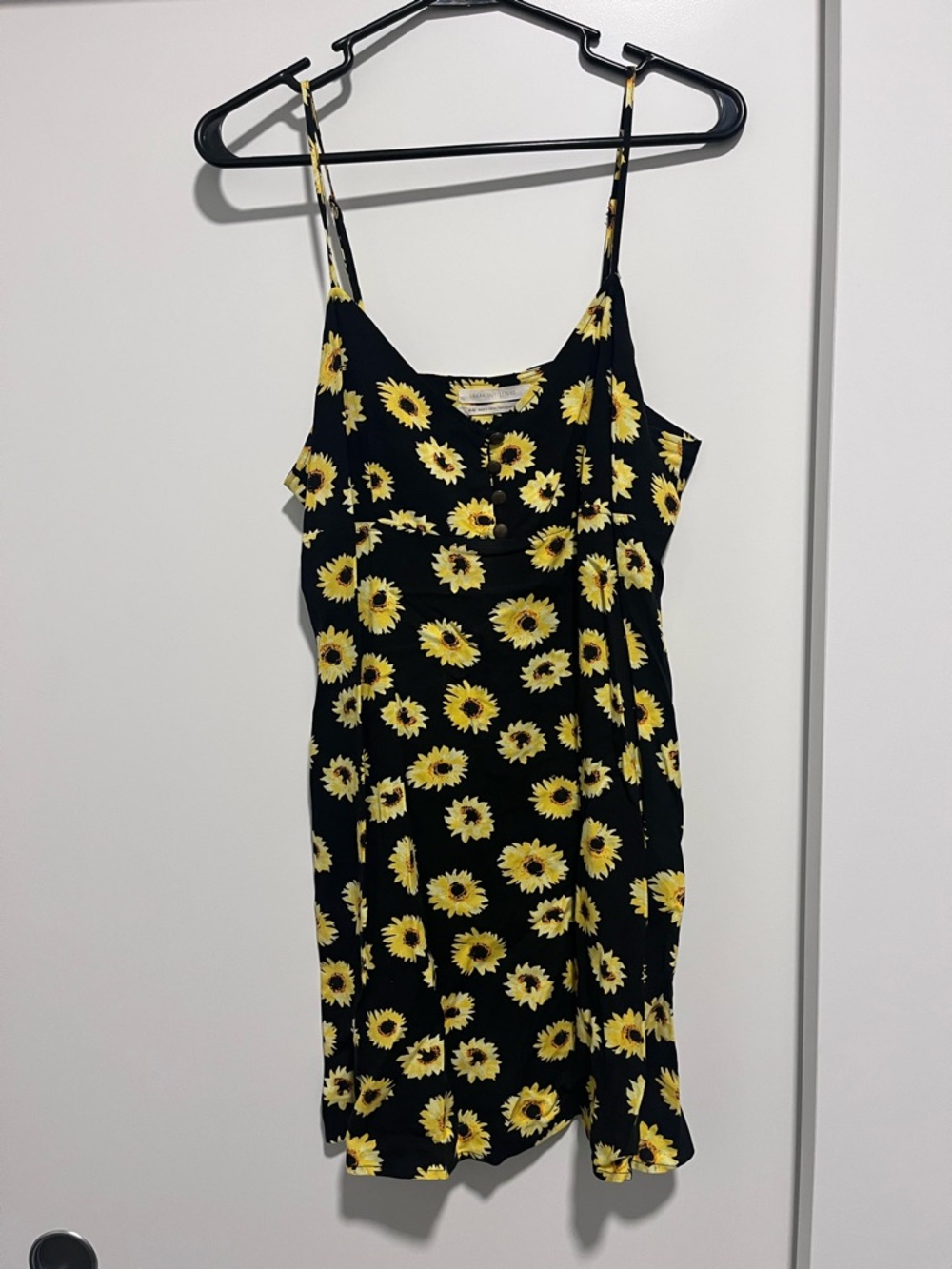 Urban Outfitters Black Sunflower Slip Dress